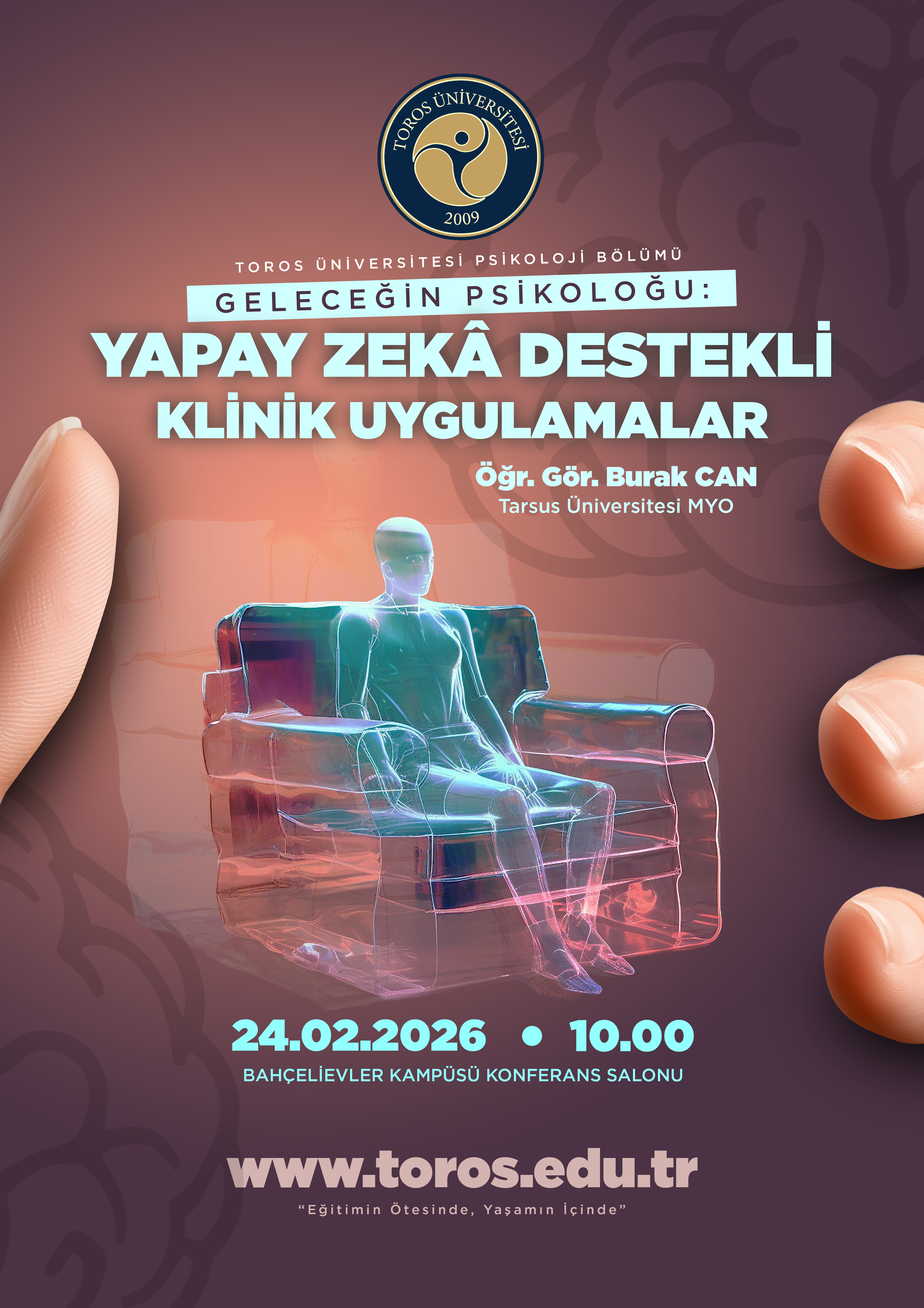 Geleceğin Psikoloğu Yapay Zeka Destekli Klinik Uygulamalar konferansı